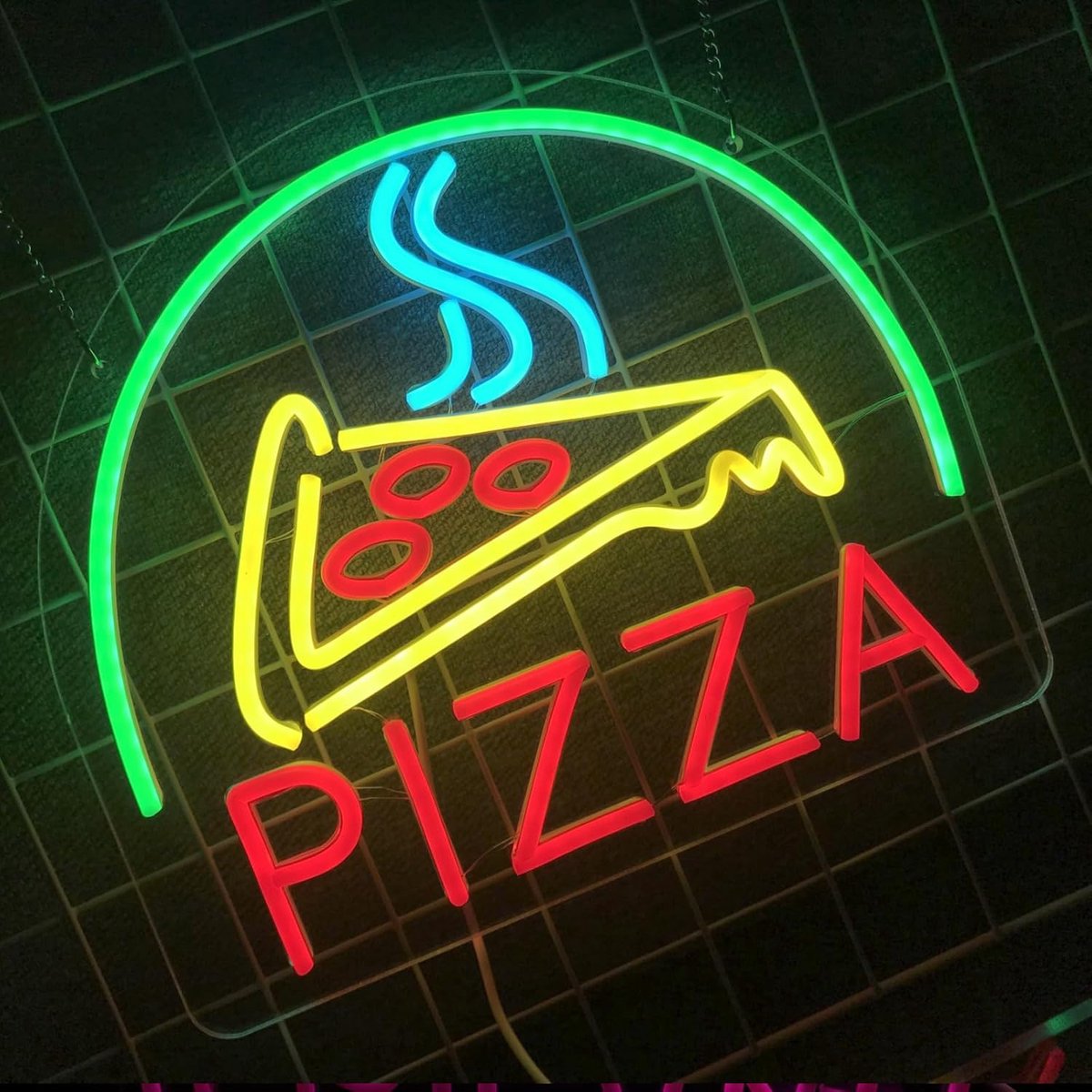 Pizza restaurant neon lights LED sign pizza sign commercial neon lights window decoration USB power supply long-term - ShopVlot