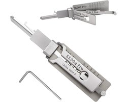 SS002 Pro Key Decoder Set, 2-in-1 Stainless Steel Master Key Decoder, Door Opening Tools, Lock Picking Tool Set for - ShopVlot