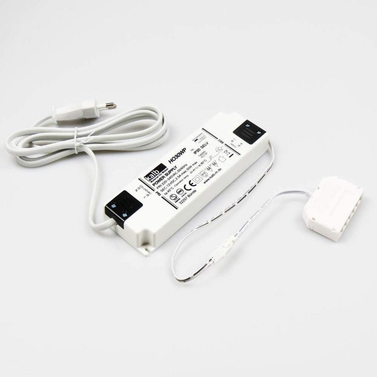 LED power supply 12V 30/60W transformer driver adapter, mini plug, 30W - ShopVlot