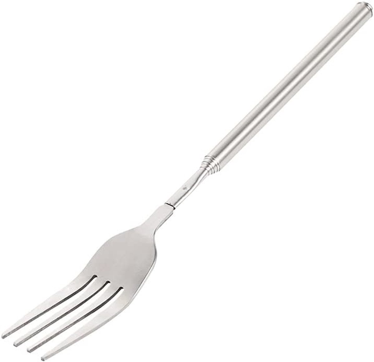 Verstelbare telescopische vork voor barbecue, dineren, fruit en dessert - RVS vork 22.1-64.5 cm