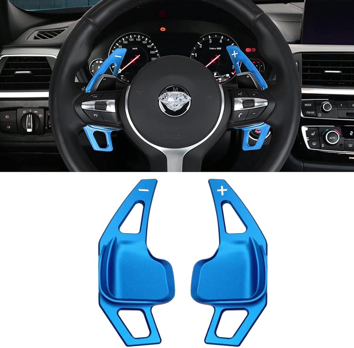 TTCR-II Handlebar Pallet Compatible with BMW, Extension Shift Paddles Aluminum Alloy (Series 2 3 4 X1 X2 X3 X4 X5 X6 - ShopVlot