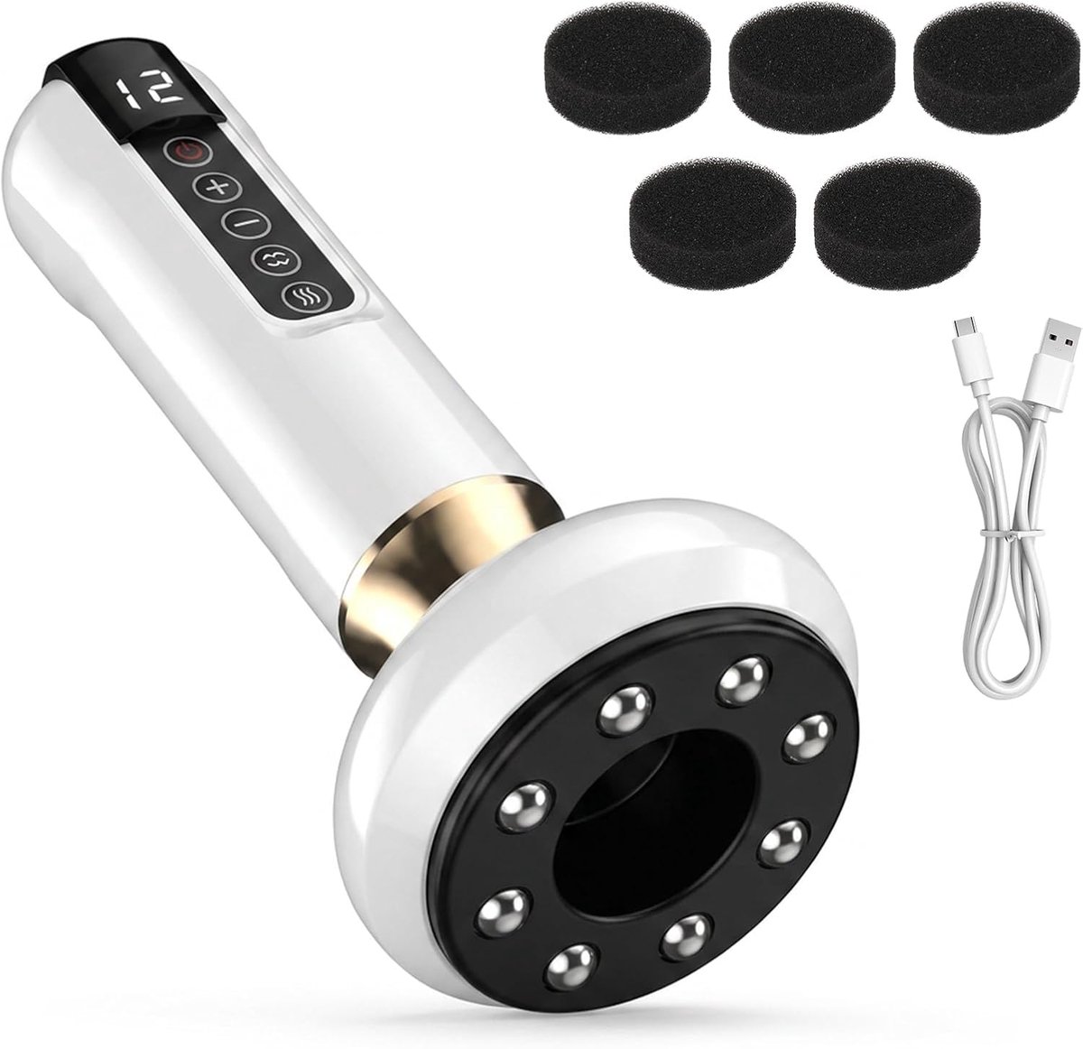 Elektrische apparaten voor anti-cellulitis massage, lymfedrainage-apparaat voor buik en benen, cellulitis zuigapparaat - ShopVlot