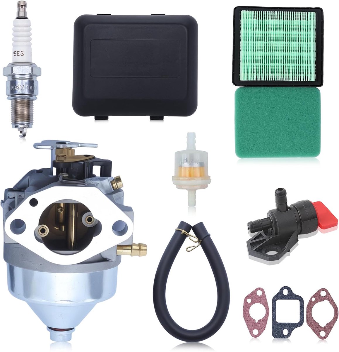 Carburetor Kit with Air Filter for Honda GCV135 GC160 GCV135 GCV160 GCV190, Carburetor with Air Filter Housing, Fuel - ShopVlot