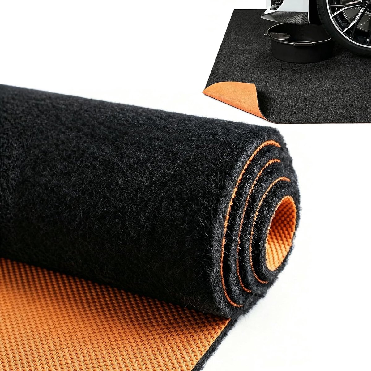 Olieopvangmat 90 x 150 cm - premium oliebindmat - waterdichte antislip rubberen basis - ideaal voor garage - ShopVlot