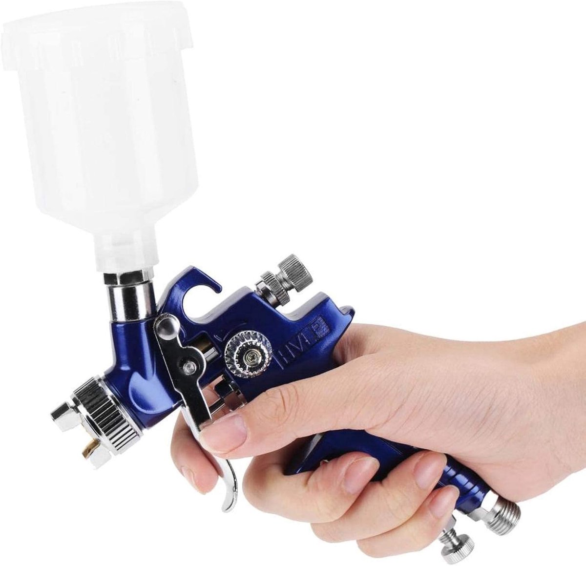 H-2000A Professional Pneumatic Paint Gun 0.8/1.0 mm Mini Gun 125 ml for Car Paint Repair (0.8 mm) - ShopVlot