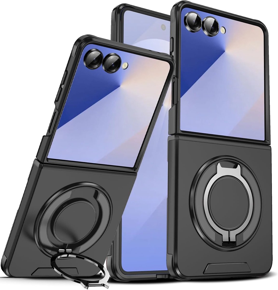 Beschermhoes voor Samsung Galaxy Z Flip 8, zwart, schokbestendig