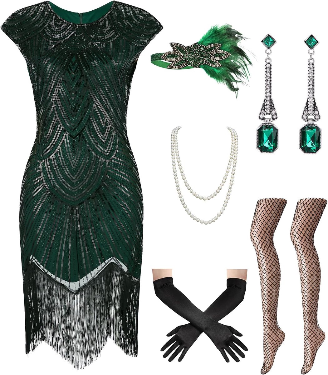 Kostuum voor dames, jaren 20, Great Gatsby
