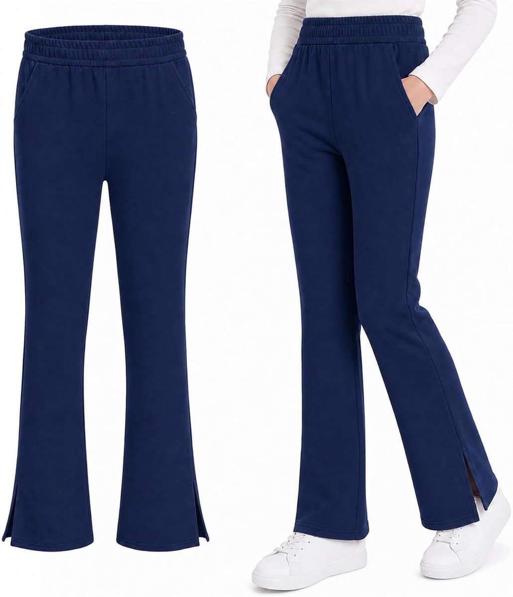 Leggings Meisjes Katoen Bootcut, 7-16 Jaar