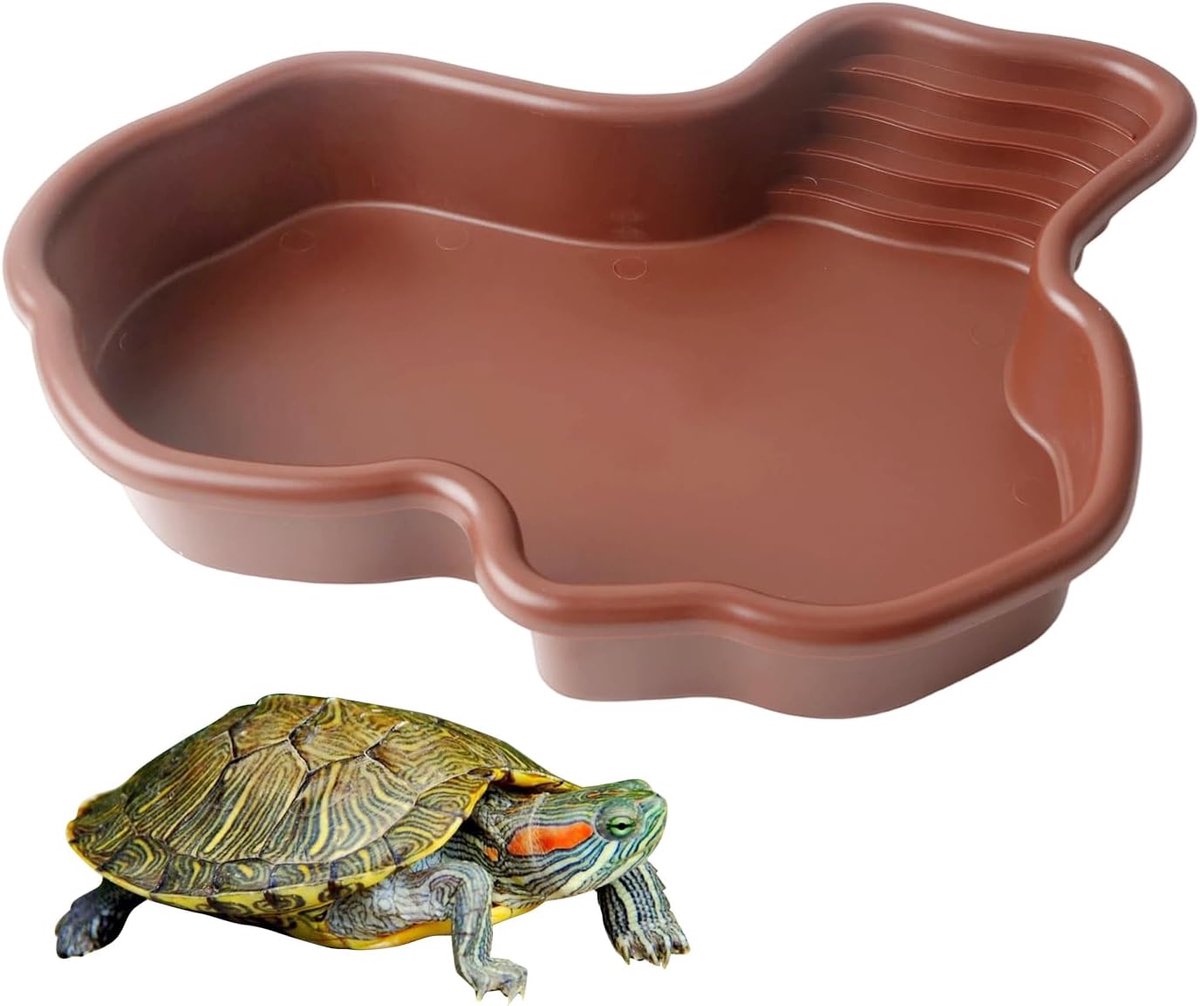 Waterschaal reptielen bad met helling 31 x 25 x 5 cm