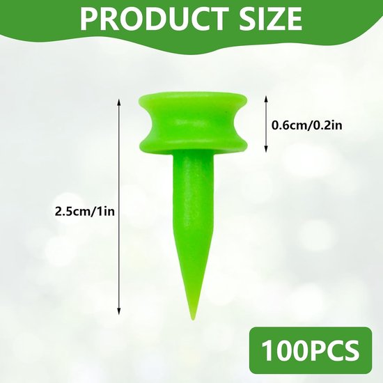 Tees kunststof, groene golftees 25 mm, golftee set, herbruikbare plastic — afbeelding 2