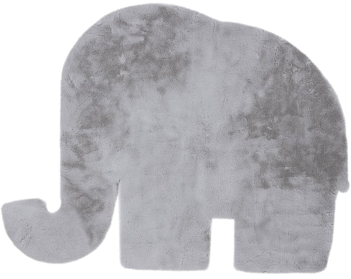 Dutch XXL Kindervloerkleed | Tapijt | Lille | Olifant | Grijs | 99x76 cm