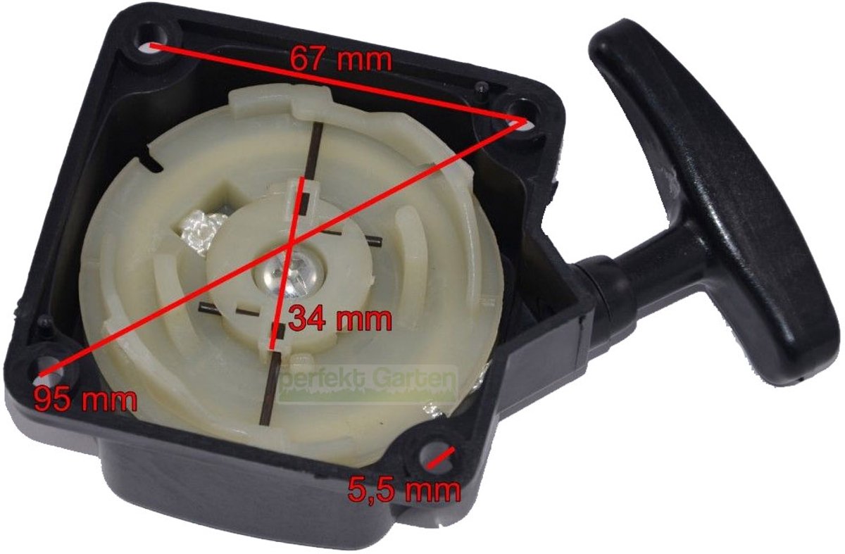 startmechanisme met terugslag voor de Fuxtec FX-MT252ER 5-in-1 (FX - MT 252 ER 5-in-1) bosmaaier
