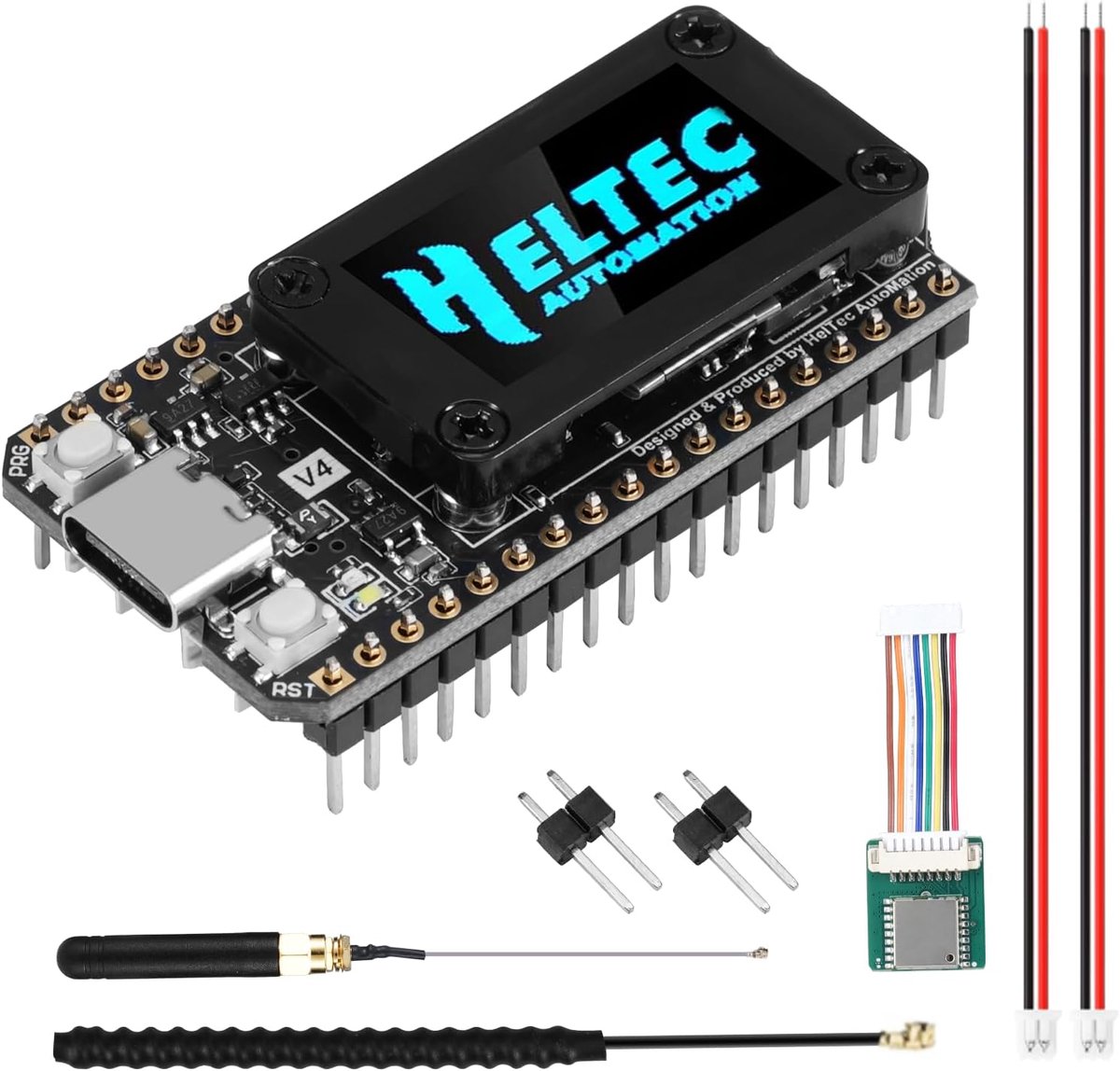 LoRa ESP32 V4 module met GPS - 0.96 inch OLED display - 868MHz antennes - ideaal voor IoT toepassingen - ShopVlot