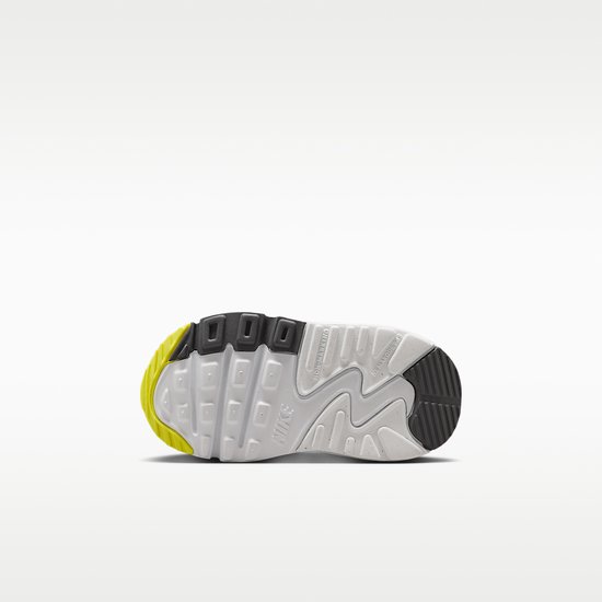 Nike Air Max 90 EasyOn Mesh TD - Maat 19.5 - Off White/Sonic Yellow / Wit Geel - Air Max 90 - Lifestyle - Kinder Sneakers voor Jongens en Meisjes — afbeelding 4