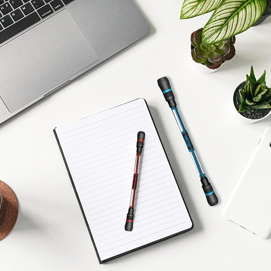 Dailygoody - Draaibare pen - Antislip pen - Flexibiliteit trainen - Rood, paars, geel, blauw - Trainen van studenten - 4 stuks — afbeelding 3