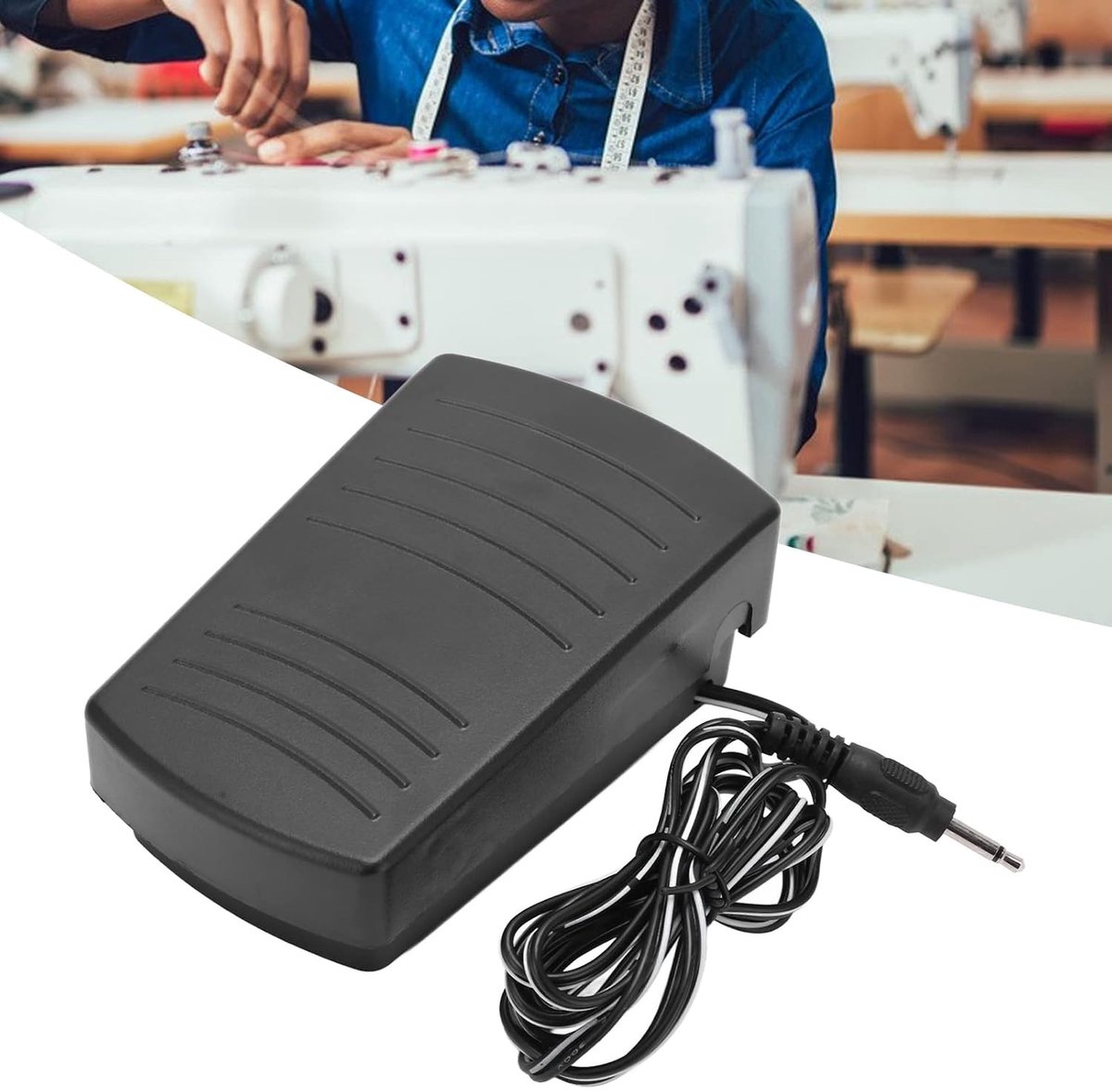 Voetpedaal met Antislip Drukregeling voor Huishoudelijke en Professionele Naaimachines, Ideaal voor Precisiewerk en Comfortabel Gebruik