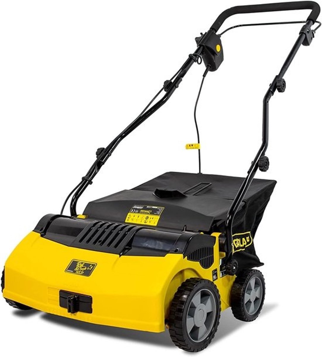 Elektrische kunstgrasveger - 1600 watt - met verstelbare duwboom - 40 cm werkbreedte