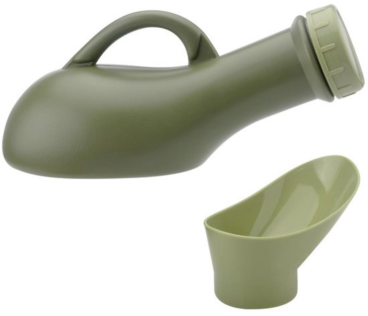 Dailygoods - Urinefles voor mannen - Draagbare urinefles 1 Liter - Noodgevallen - Hygiënisch - Eenvoudig te reinigen - Plat gebruik - Pinkelfles
