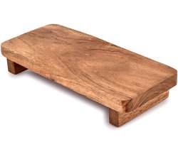 EDHAS Soapdish Acacia Hout Decoratieve Zeepdispenser Lade voor Display Rustieke Keuken Badkamer Aanrecht Sink - ShopVlot