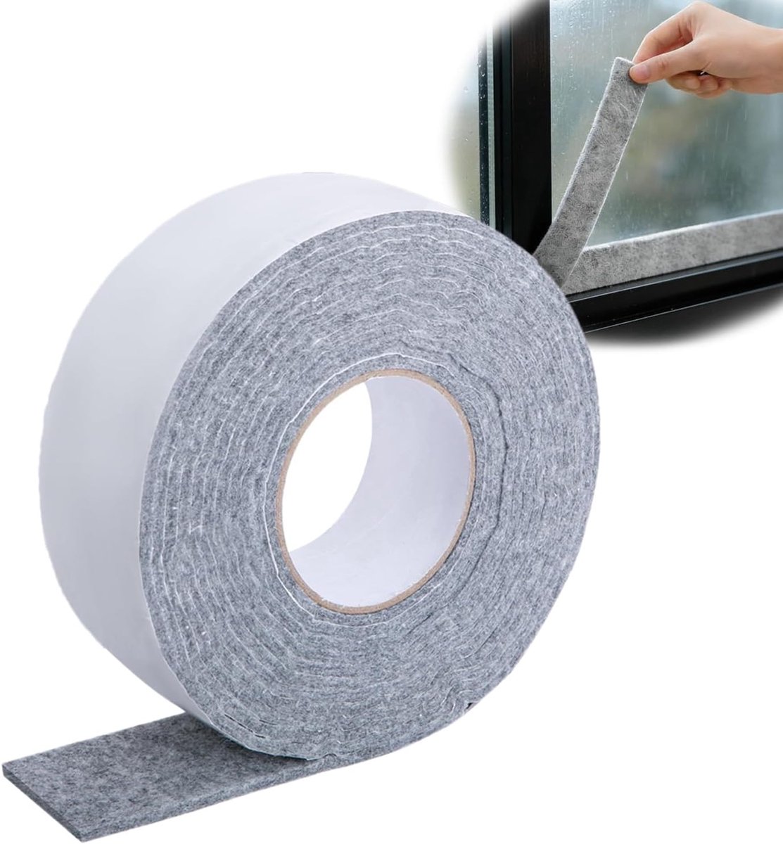 Adhesive Felt Tape, 5 m x 3.5 cm x 0.5 cm, Self-Adhesive Felt Caps for Absorbing Condensation Water from Windows - ShopVlot