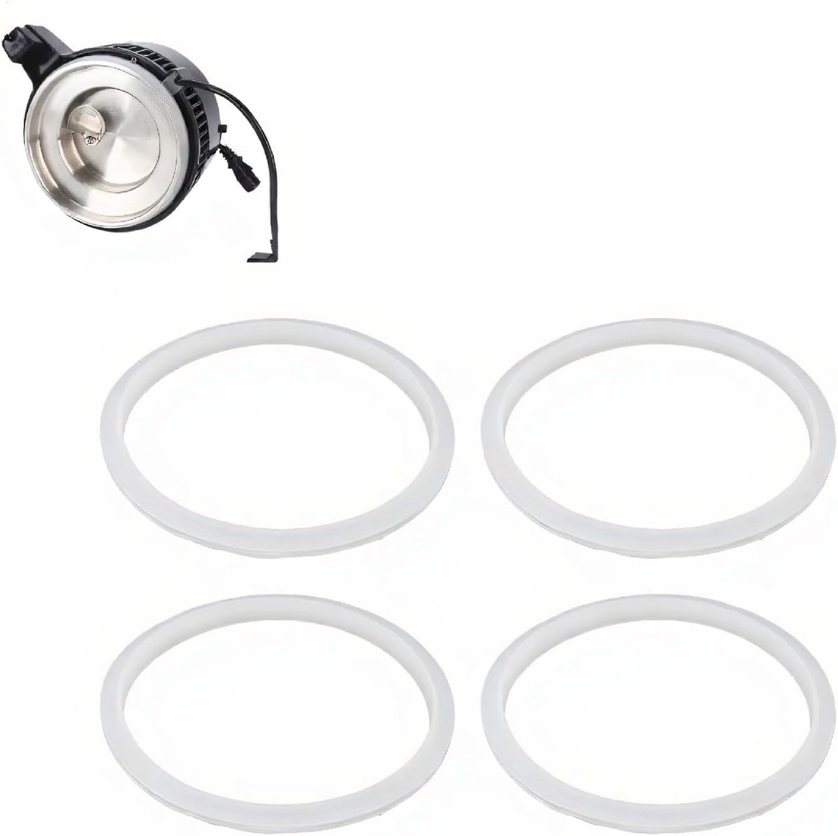 4PCS Water Distiller Sealing Ring, Distiller Large Gasket, Silicone Heat Resistance Water Distiller Gaskets Spare - ShopVlot