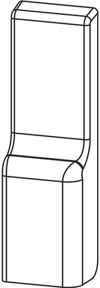 Afdekkap voor loopwagen - Kunststof dop - Voor raamonderhoud - Voor specifiek model - 18 cm - Wit