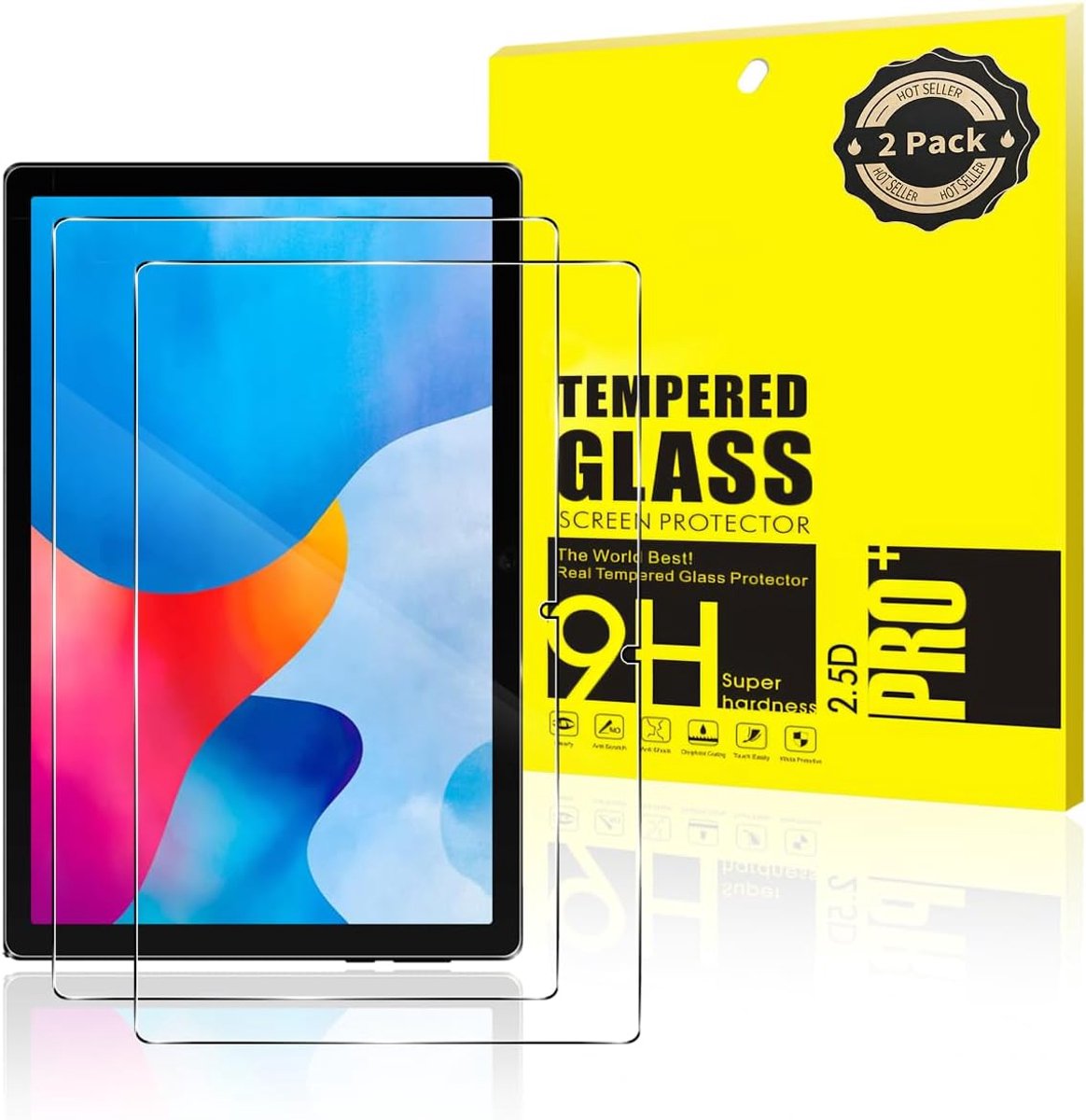 Gehard glas 9H voor Laptok KB1016 10 inch, 2 stuks, ultrahelder, krasbestendig, anti-vingerafdruk - ShopVlot