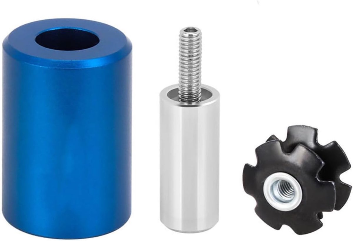 Dailygoods- Star Nut Setter - Fietsgereedschap Koffer - Fietsgereedschap Set - Lichtgewicht Aluminium - Roestvrij Staal - Geschikt voor 22.2/25.4/28.6 mm