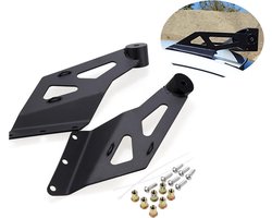 PICAA 2 x 50 inch LED Roof Holder for Top Windshield, LED Mounting Brackets for 2002~2008 Dodge Ram1500 2003~2009 Dodge Ram 2500/3500, Stainless Steel