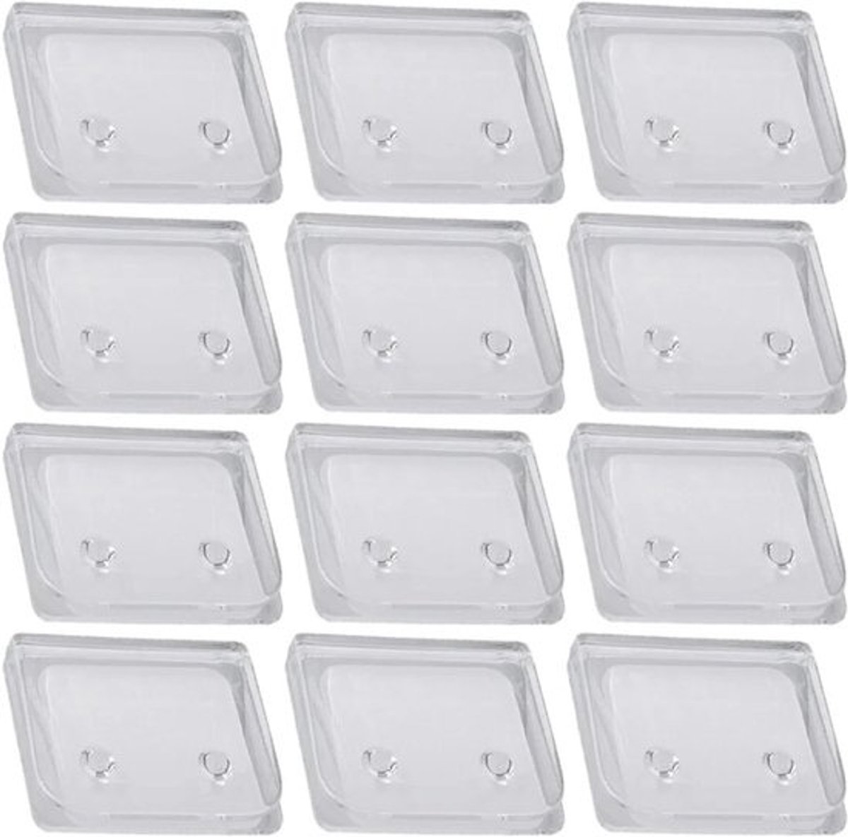 Gordijnklemmen - Transparante clips - Voor het bevestigen van gordijnen - Eenvoudige installatie - 30 stuks - Transparant