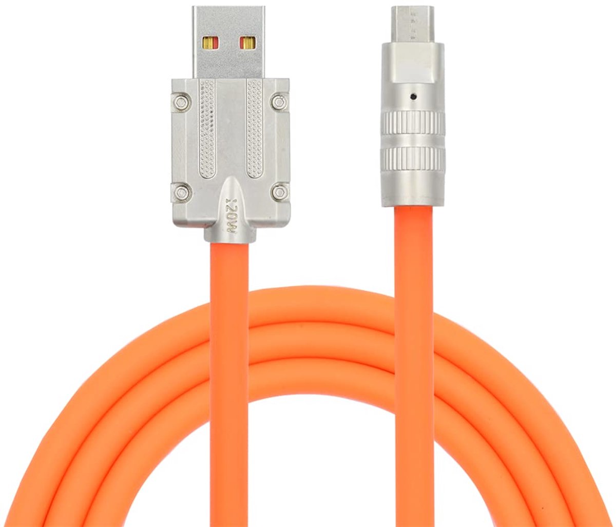 USB-A Type A to USB Micro 5-Pin, Liquid Silicone, Ultra Soft, USB 2.0, Data Cable, Fast Charging for Laptop, Tablet - ShopVlot