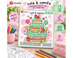 DecoTime Cute & Comfy Kleurboek – Creatief Kleurboek – 20+ Designs – Voor Kinderen & Volwassenen