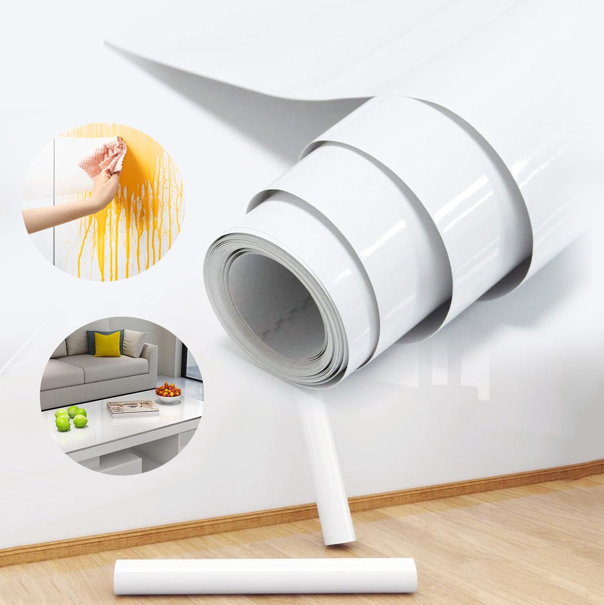 Folie Voor Keukenmeubilair, Zelfklevende Achterkant Voor Kasten, Waterbestendige Behangrol, Wanddecoratie Voor in Huis.