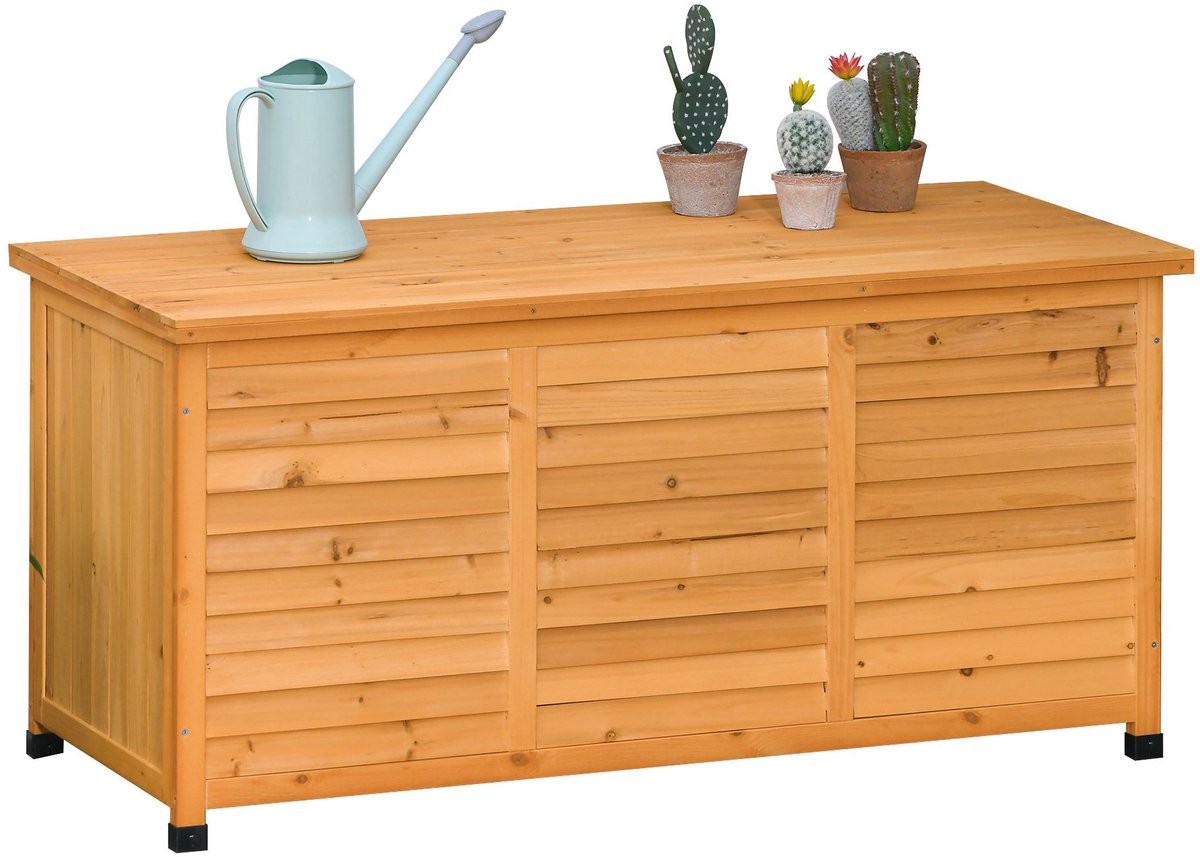 Kussenbox - Tuinkist - Geel - 127 x 56 x 60 cm