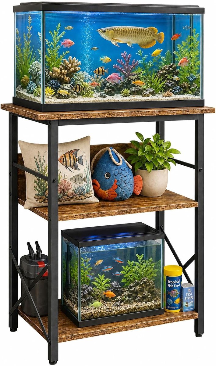 Aquarium Meubel 10 Gallon 52x28x80cm - Aquarium Onderkast met Planken