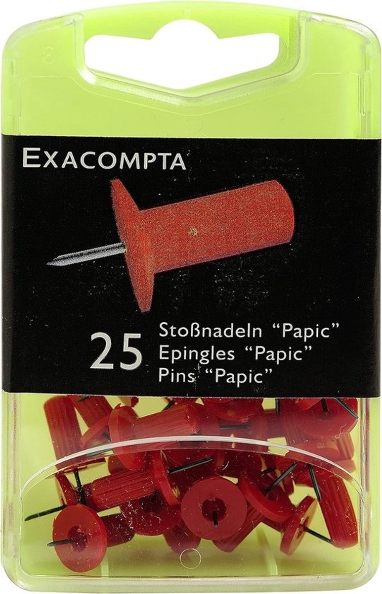 Spelden met kop - Prikkers - Voor het bevestigen van borden - Ronde kop - 7mm x 10mm - Rood