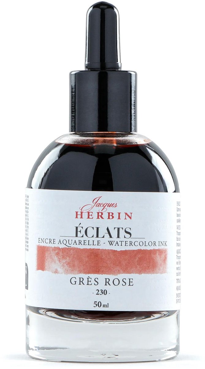 Jacques Herbin Éclats – Aquarel Inkt – Vloeibare Aquarelverf – Zandsteen Roze – 230 – 50 ml