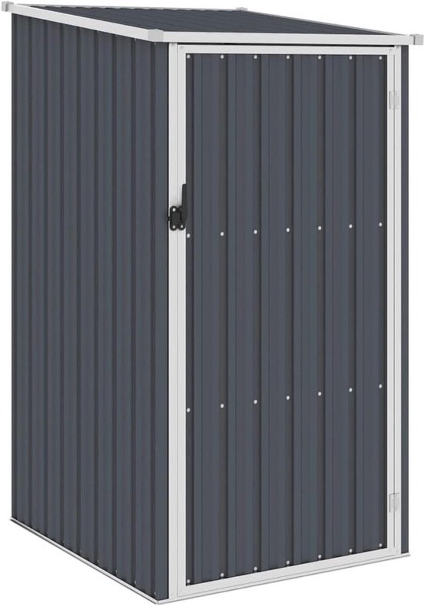 Tuinhuis en opbergschuur - Gereedschapsschuur voor tuinopslag - Voor het opbergen van tuinspullen - Verzinkt staal - 87 x 98 x 159 cm - Antraciet