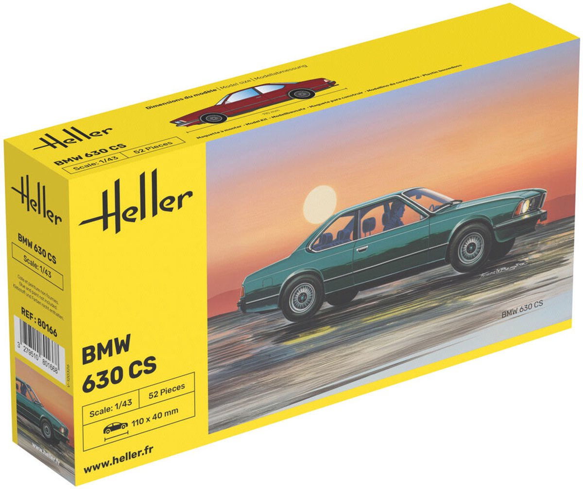 Heller Modelbouwpakket Auto - 80166 BMW 630 CS - Duitse Klassieke Auto Plastic - 1:43 - Modelbouw