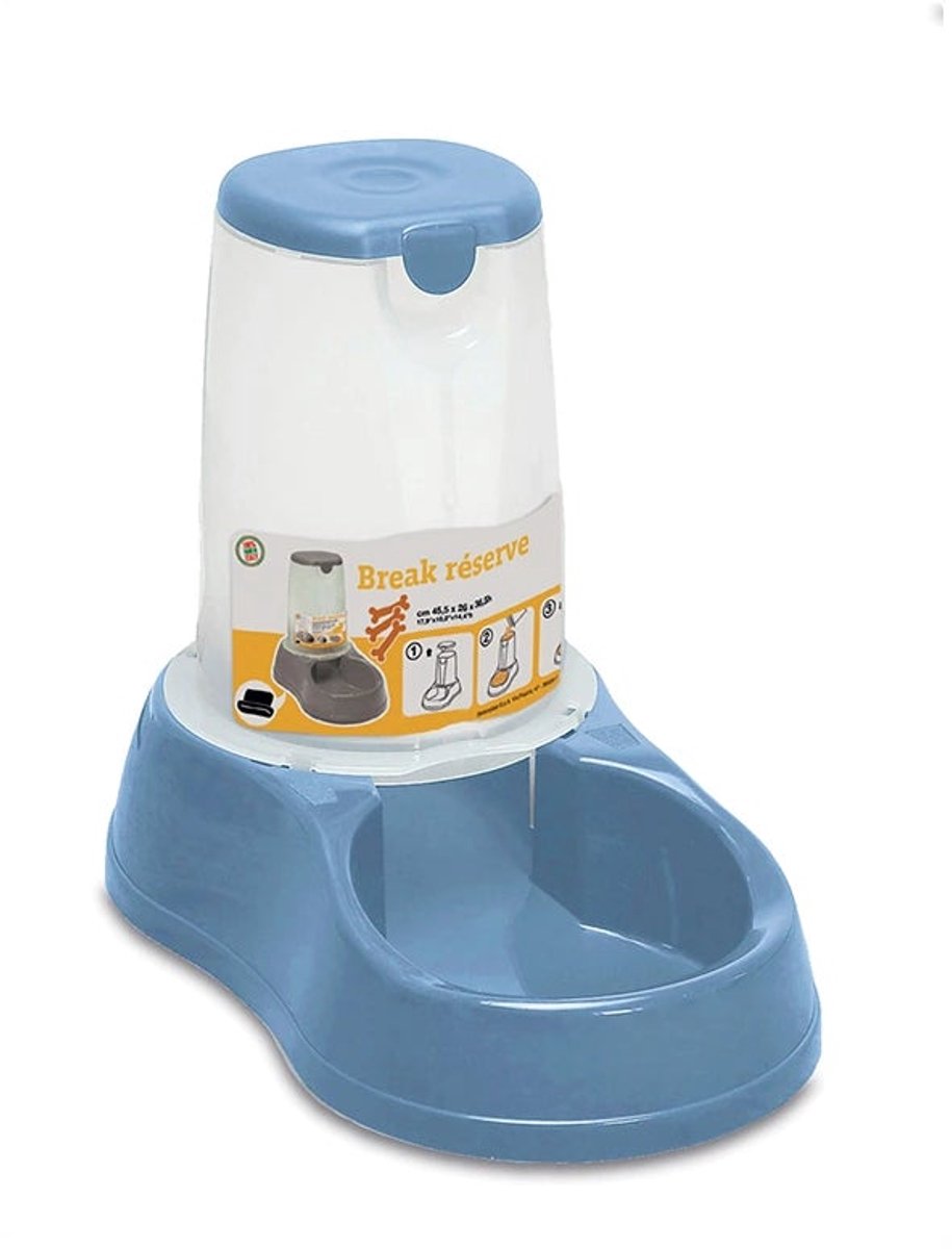 Stefanplast Voer dispenser 3,5 liter Blauw