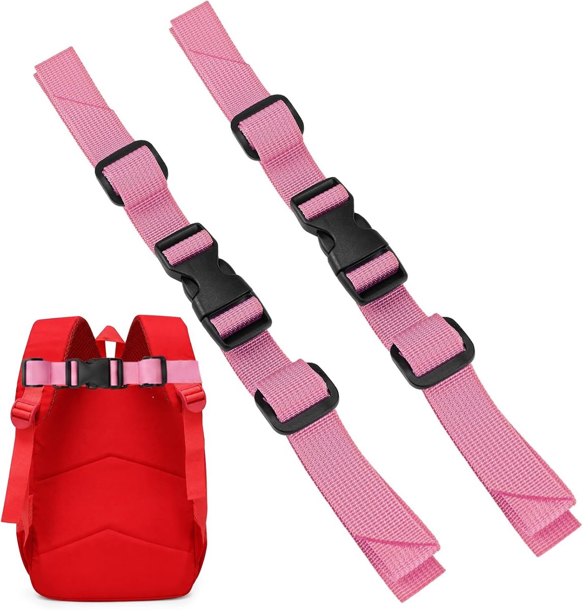 Borstband, verstelbare borstband met snelontgrendelingsgesp, antislip riem, voor joggen, wandelen, outdoor-reizen, klimmen en school
