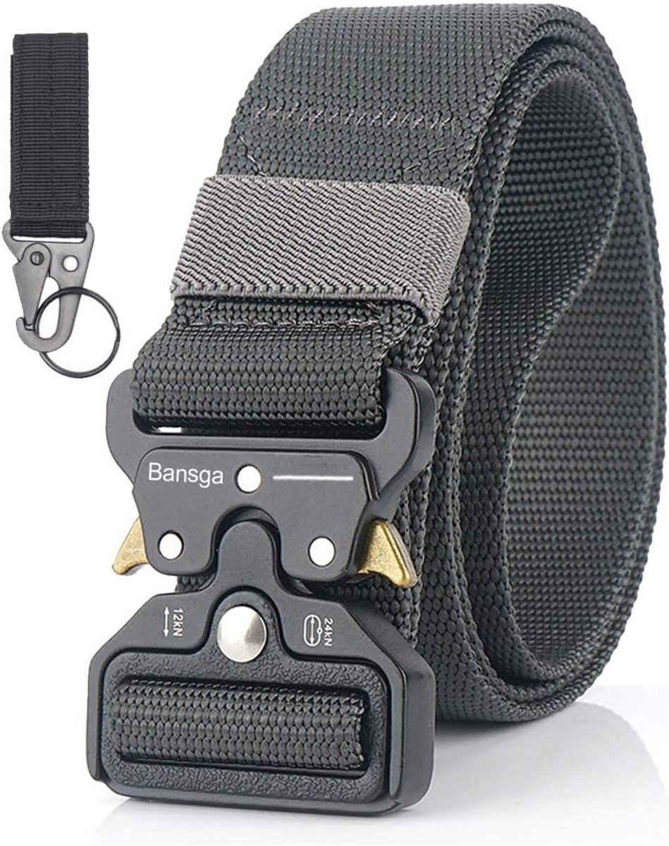 Tactical Belt, Heavy-Duty Adjustable Military Style Nylon Belt with Zinc Alloy Buckle, Military Quick Release Waistband - ShopVlot