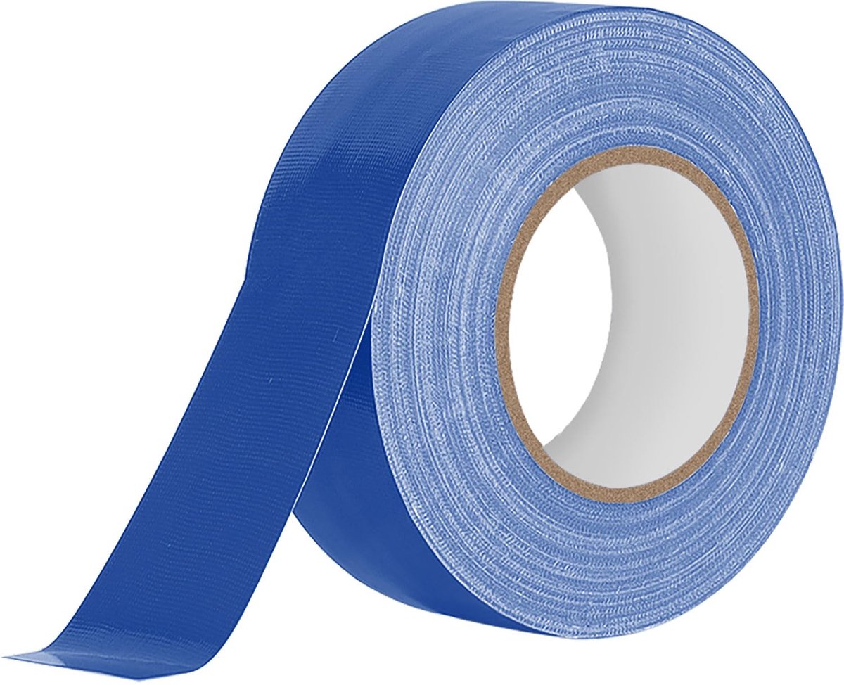 Gepantserde tape, waterdicht, blauw, weefselplakband, extra sterk, 25 mm x 20 m, waterdicht, universele weefselband - ShopVlot