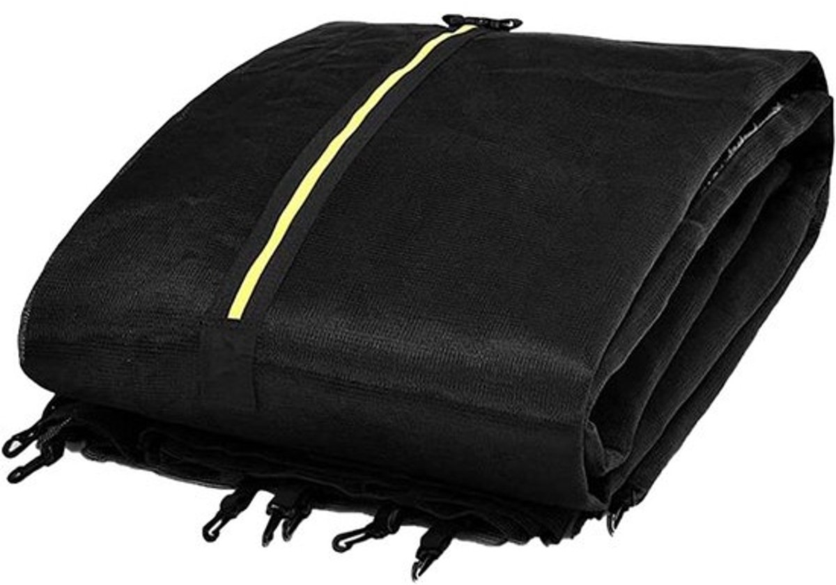 Trampolinevangnet - Vervangend veiligheidsnet - Voor veilig springen - Scheurvast materiaal - Maten 6-10 ft - Zwart