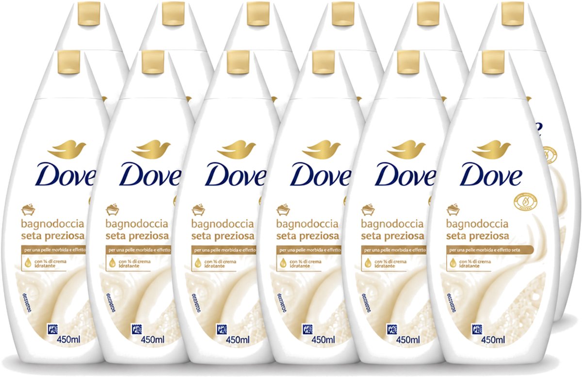 12 x Dove – Douchegel – Nourishing Silk – 450 ml - Voordeelverpakking - 12 stuks