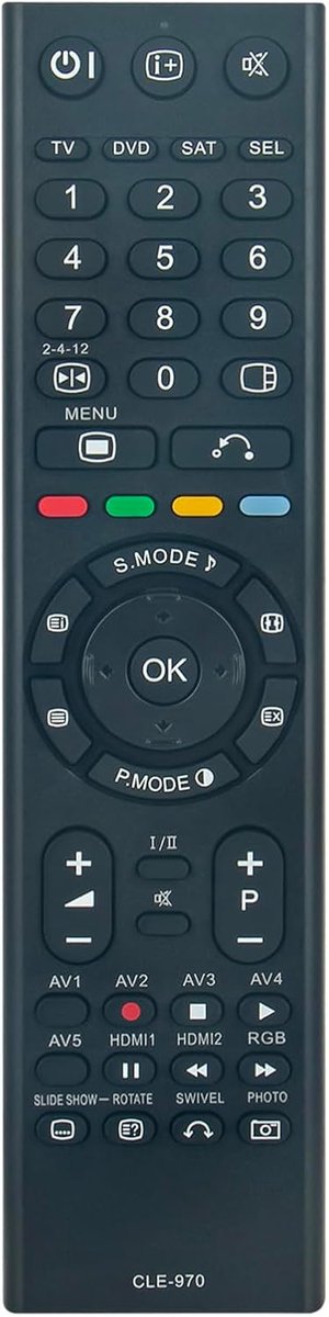 AULCMEET CLE-970 Vervangende Afstandsbediening Compatibel met Hitachi 4K OLED Smart TV 32LD8800 37LD8800 42PD8800 - ShopVlot