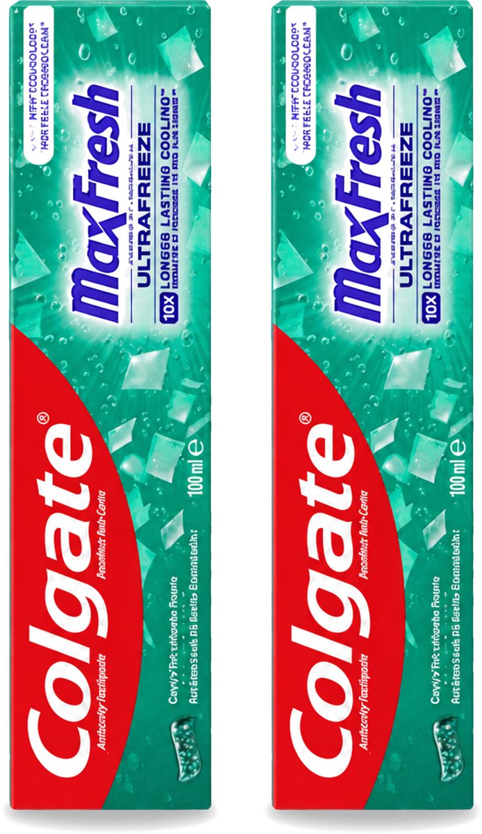 2 x Colgate - Max Fresh Clean Mint - Tandpasta - 100ml - Voordeelverpakking - 2 stuks