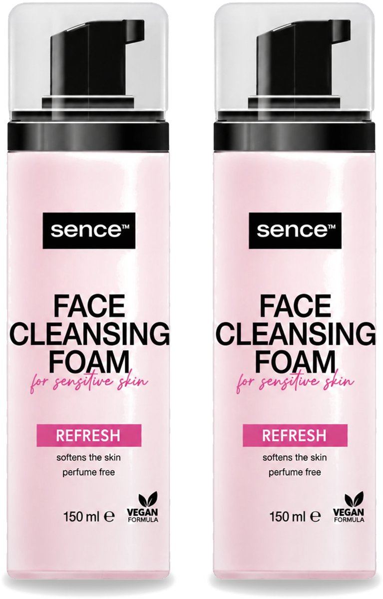 2 x Sence - Gevoelige Huid - Gezichtsreiniger - Foam - 150 ml - Voordeelverpakking - 2 stuks