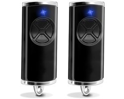 Garagedeur afstandsbediening - 2 stuks - 7,3*2,6*1,5cm - Geschikt voor Hormann Garagedeur Afstandsbediening Handzender - HSE4-868-BS 4-kanaals - HSE1 HSE2 - 868 MHz - Alternatieve Handzender - Garagepoort Opener - Garagedeur motor opener
