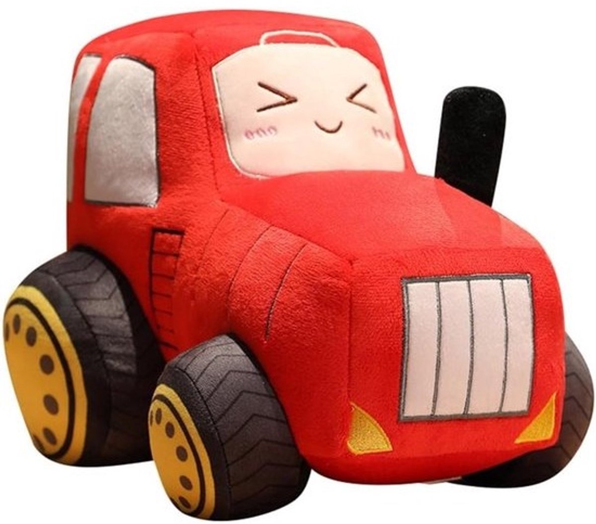 Pluche Tractor Kussen 30cm - Schattig Truck-speelgoed voor Kinderen en Cadeau voor Verjaardag en Feestdagen